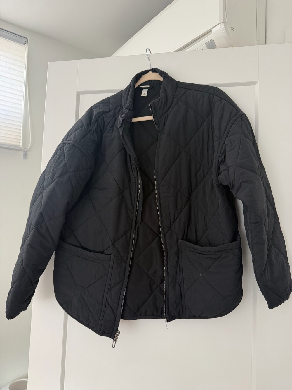 Women’s Quilted Black Jacket